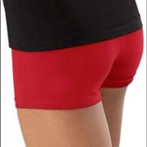 Red Spandex Shorts